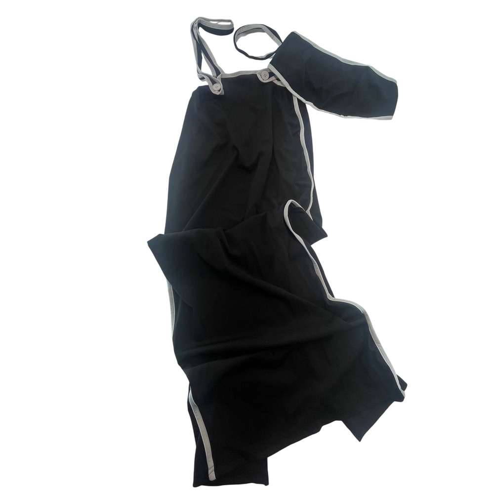 SHEIN Black White Trim Sleeveless Ribbed‎ Dress Womens Size M Medium